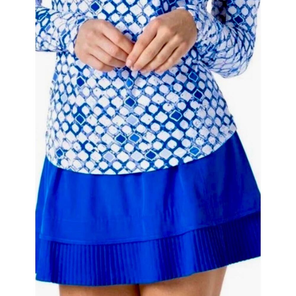 Stunning IBKUL Electric Blue Tennis/Golf Pleated Skort - Sz XS Women’s